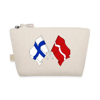 Drapeau Finlande, drapeau Lettonie - Trousse biologique - nature - Devant