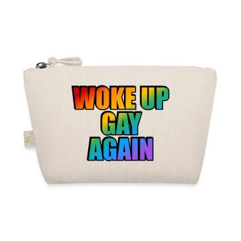 Wieder schwul aufgewacht - lustige LGBTQ-Pride - Bio-Täschchen - Natur - Vorne