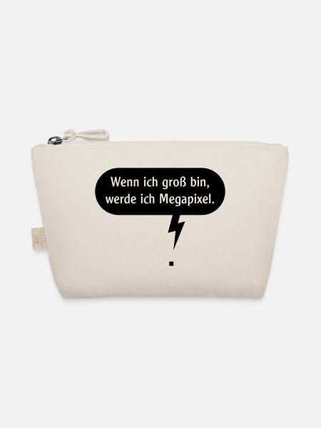 Wenn Ich Groß Bin, Werde Ich Megapixel. (Pixel, B) - Bio-Täschchen - Natur - Vorne