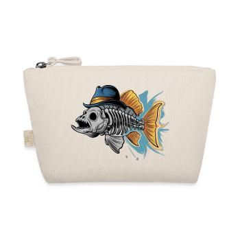 Colorful Funky Fish Bones Illustration - Bio-Täschchen - Natur - Vorne