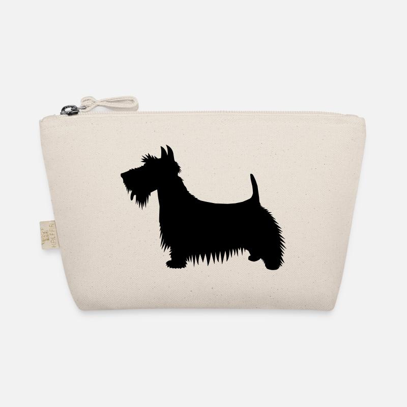 Une illustration de la silhouette d’un chien Scots Terrier - Trousse biologique - nature
