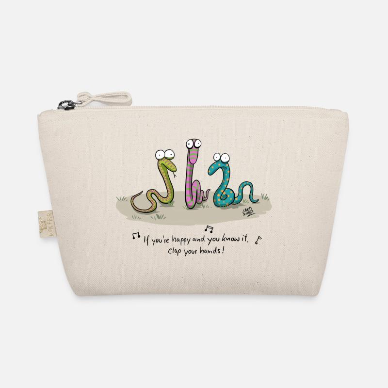 Schlangen clap your hands - Bio-Täschchen - Natur