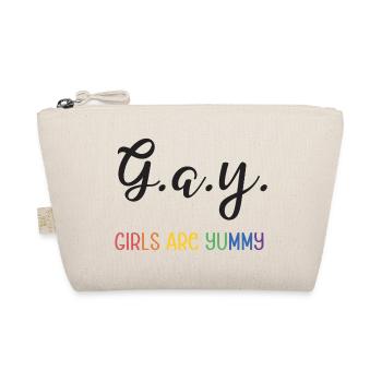 LGBT Pride Month - G.A.Y - Girls are yummy - Organic Pouch - nature - Front