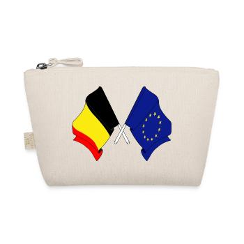 Flagge Belgien Europa - Bio-Täschchen - Natur - Vorne