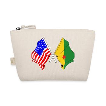 Drapeau des États-Unis et drapeau de la Guyane française - Trousse biologique - nature - Devant