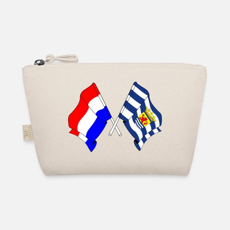 Flag Netherlands, Zeeland crossed Organic Pouch