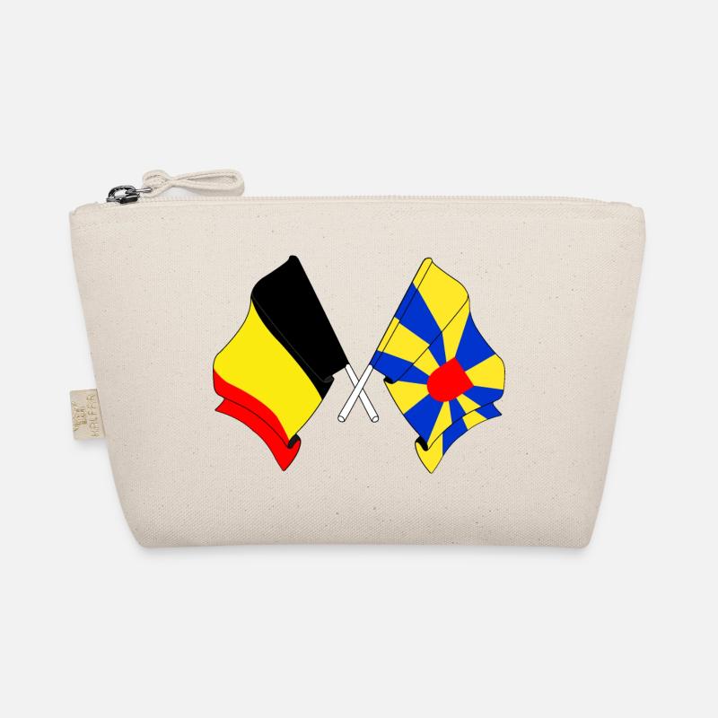 Drapeau Belgique et drapeau Flandre occidentale Trousse biologique