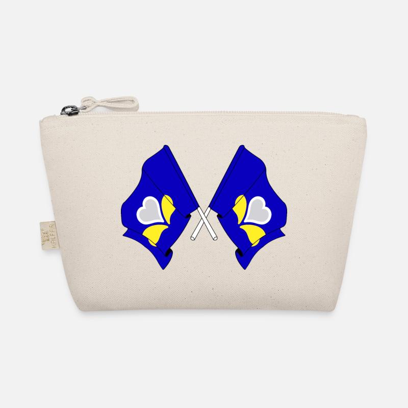 Two flags Brussels Capital Region Belgium Organic Pouch