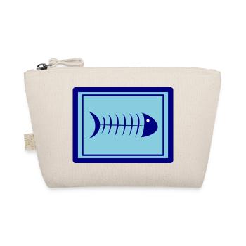 SARDINE. FISH. APRIL FOOL. EASTER. SEA - Organic Pouch - nature - Front