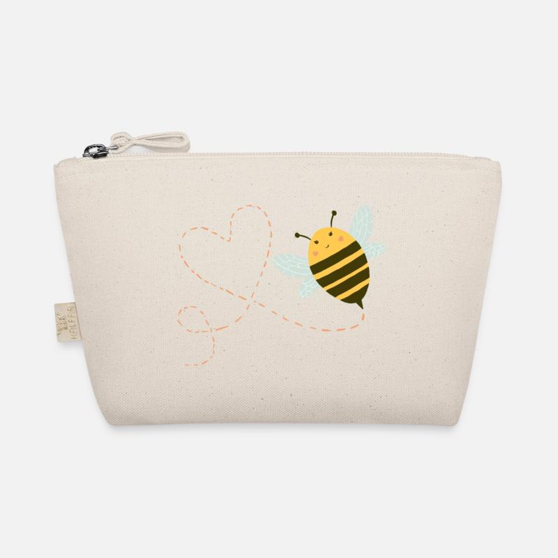 Biene mit Herz Bio-Täschchen