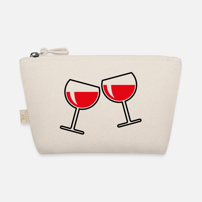 2 Red Wine Glasses (Cheers / Round / Closed / 2C) Organic Pouch