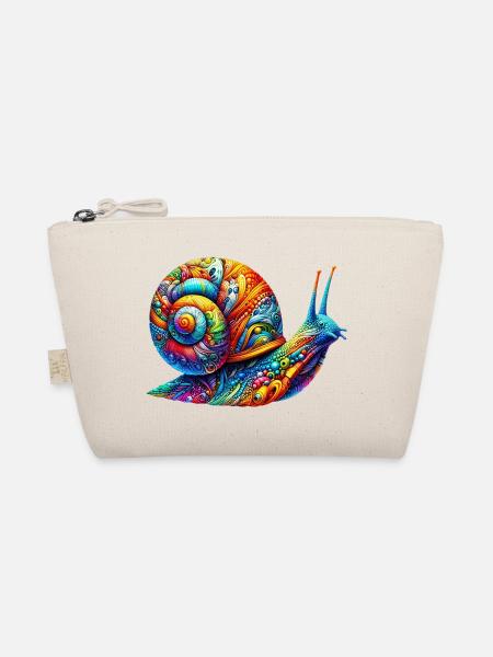 Schnecke - Bio-Täschchen - Natur