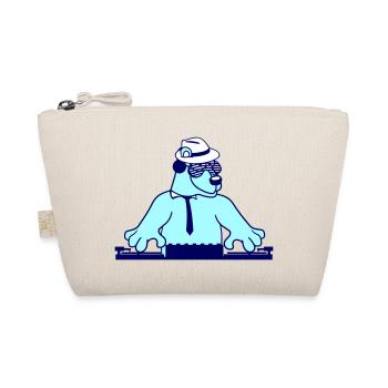 DJ Brown Bear Bear Grizzly Mixer Tie Party - Organic Pouch - nature - Front