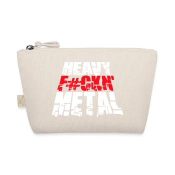 Heavy F#ckn' Metal Hard Rock Musique Texte Disant - Trousse biologique - nature - Devant