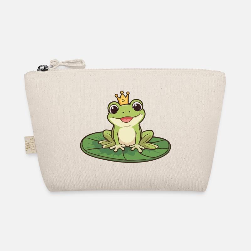 Froschkönig auf einer Seerose Bio-Täschchen