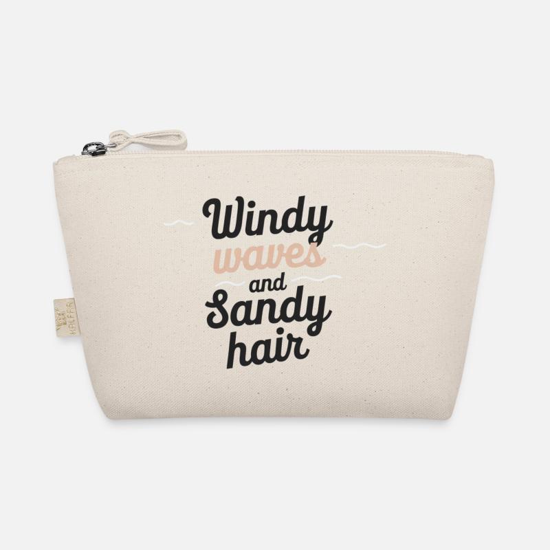 windy waves Bio-Täschchen