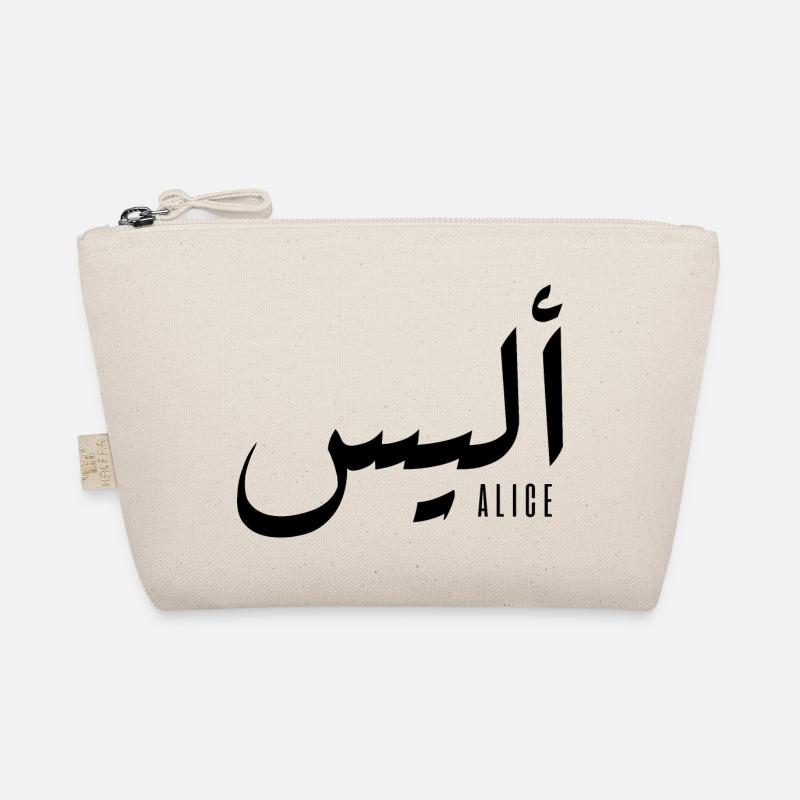 Alice name in Arabic Organic Pouch