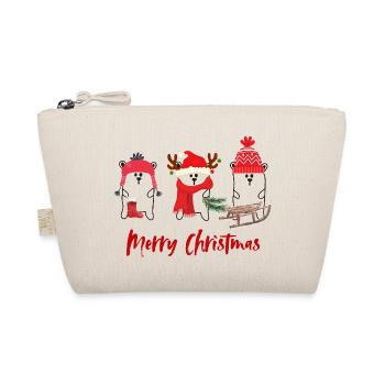 Merry Christmas - Bio-Täschchen - Natur - Vorne