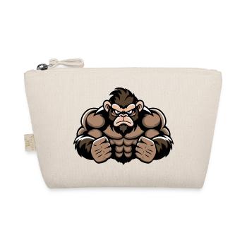 Affe Monkey Fitness - Bio-Täschchen - Natur - Vorne