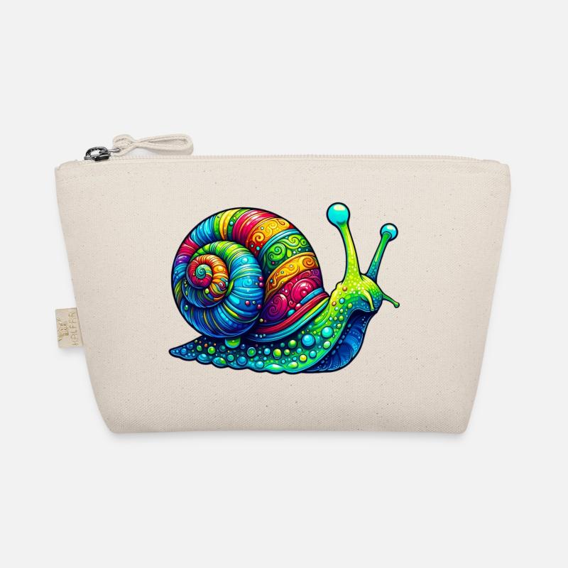 Schnecke - Bio-Täschchen - Natur