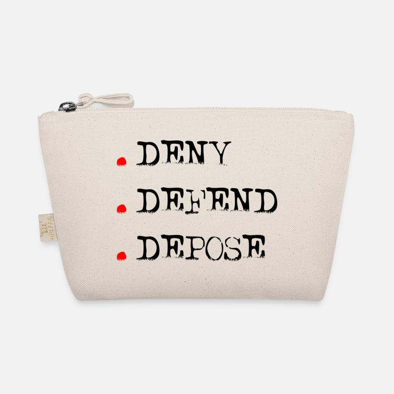 Deny Defend Depose - Bio-Täschchen - Natur