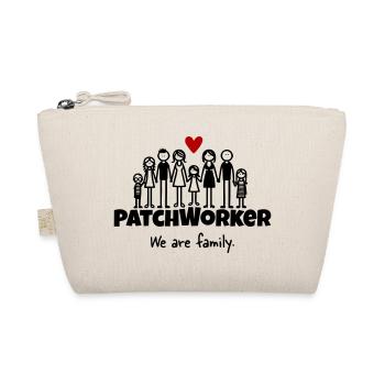 Patchworker We are family - Bio-Täschchen - Natur - Vorne