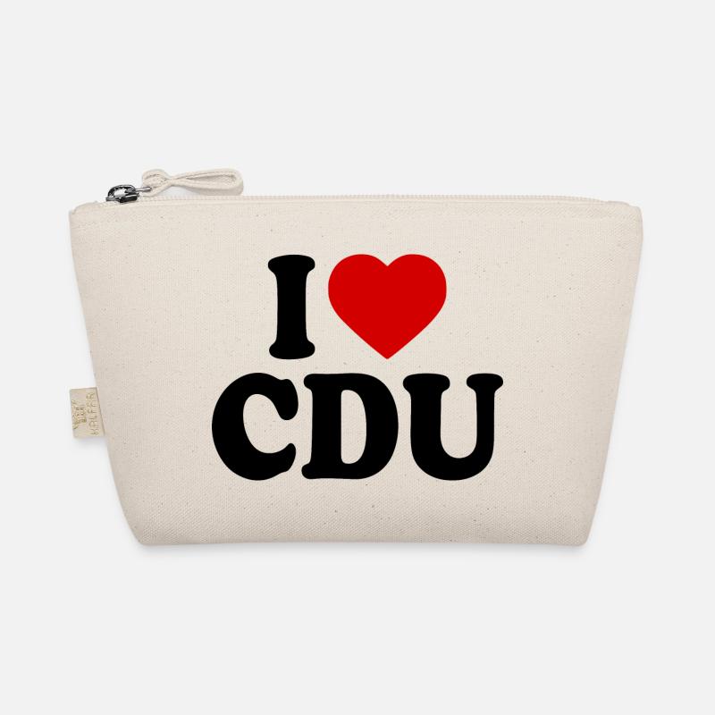 I love cdu - Bio-Täschchen - Natur