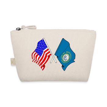 Drapeau des États-Unis et de l’État du Dakota du Sud franchis - Trousse biologique - nature - Devant