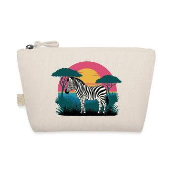 Sunset Zebra - Organic Pouch - nature - Front