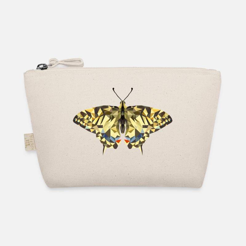 Polygon Schmetterling – Geometrisch Butterfly - Bio-Täschchen - Natur