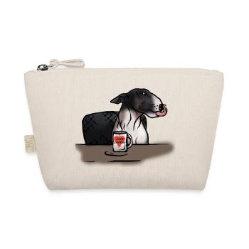 Bull Terrier « J’aime le café » - Trousse biologique - nature - Devant