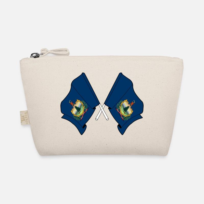Two flags crossed Vermont Organic Pouch