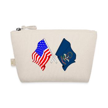 Drapeau des États-Unis et du Dakota du Nord croisé - Trousse biologique - nature - Devant