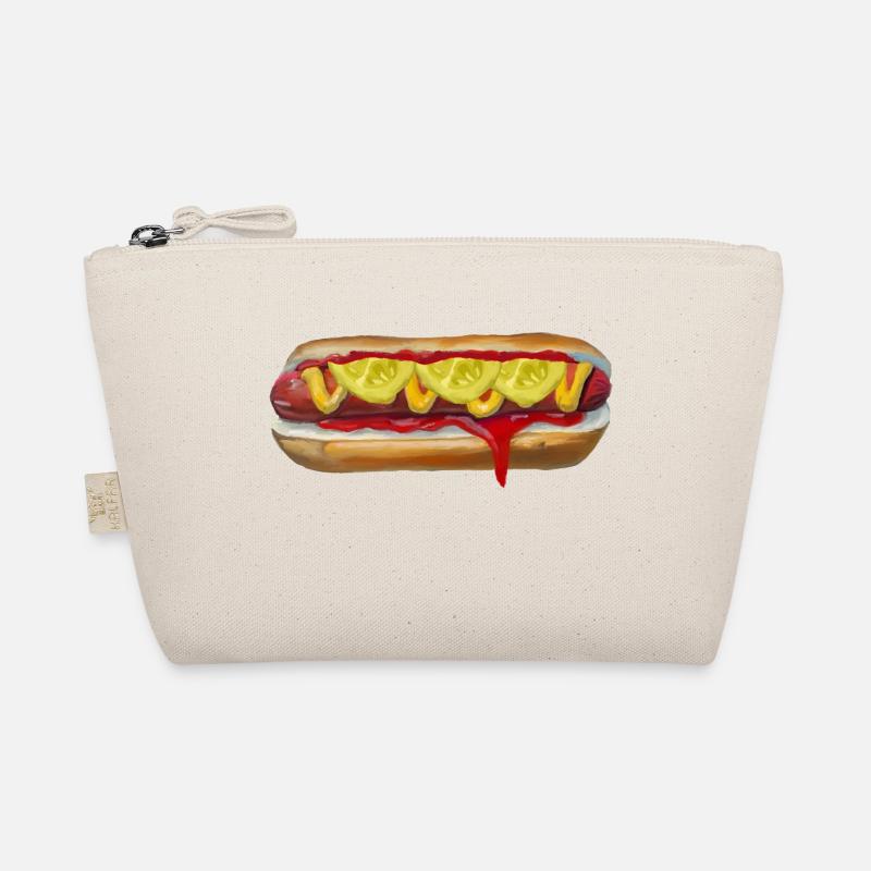 Farbexplosiver Hotdog Malerei Bio-Täschchen