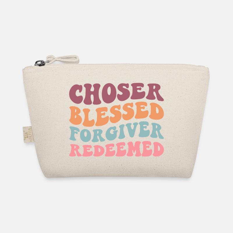 Chosen Forgiven Redeemed - Bio-Täschchen - Natur