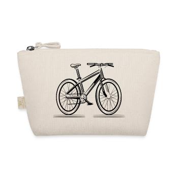 Bicycle Sketch - Organic Pouch - nature - Front