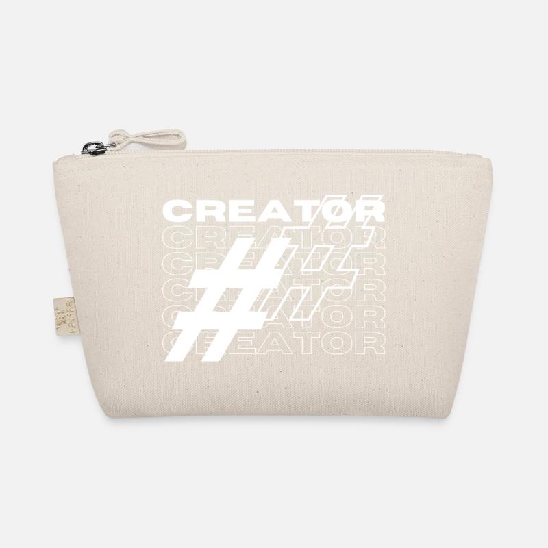 Creator Hashtag Typography - Organic Pouch - nature