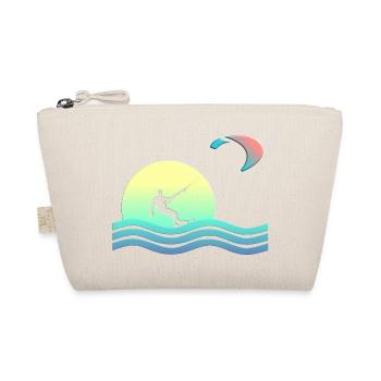 Windkind Kitesurfer - Bio-Täschchen - Natur - Vorne