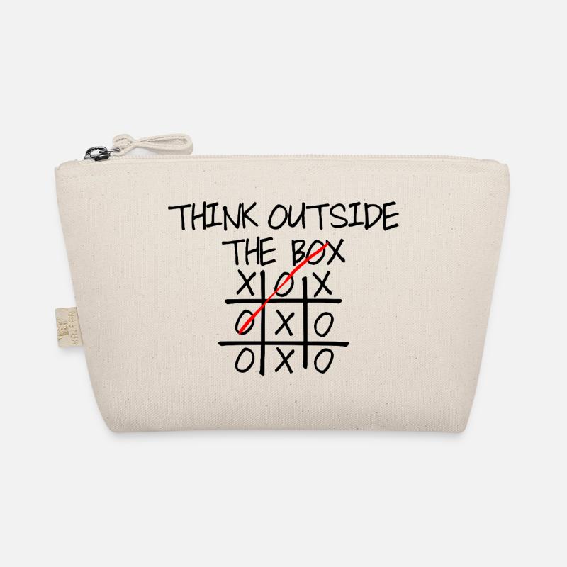 Crimson Diagonal Stroke Organic Pouch