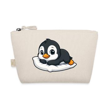 Mignon pingouin détendu dessin animé câlins - Trousse biologique - nature - Devant