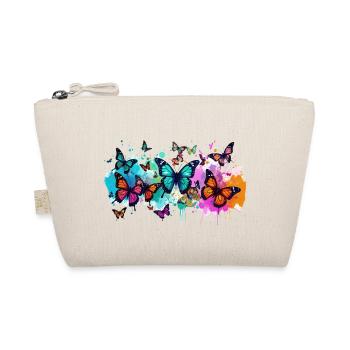 schmetterling,bunt,blumen,graffiti - Bio-Täschchen - Natur - Vorne