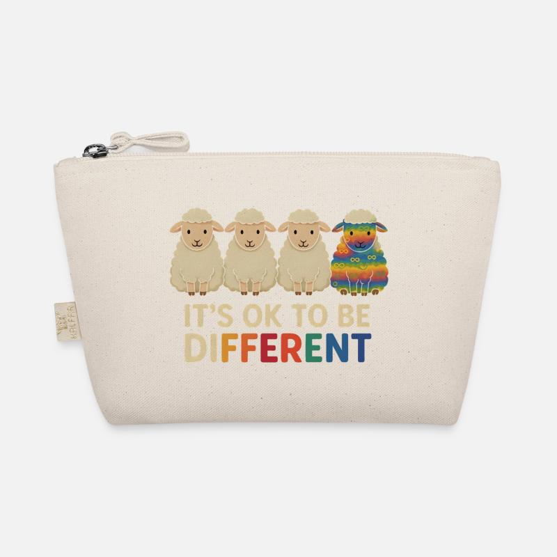 It's OK to be different – Neurodivergent sheep Organic Pouch