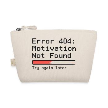 Erreur 404 : Motivation introuvable – T-shirt glitch - Trousse biologique - nature - Devant