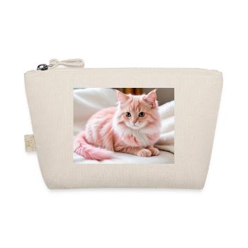 Pink Velvet Kitten Dream - Organic Pouch - nature - Front