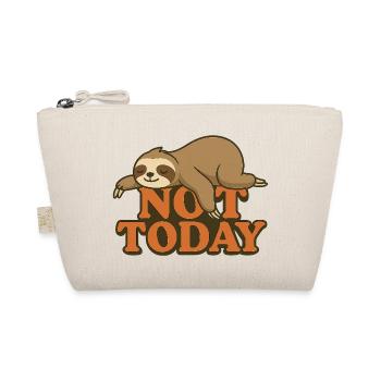 Not Today – Laziness at its best 🦥 - Organic Pouch - nature - Front