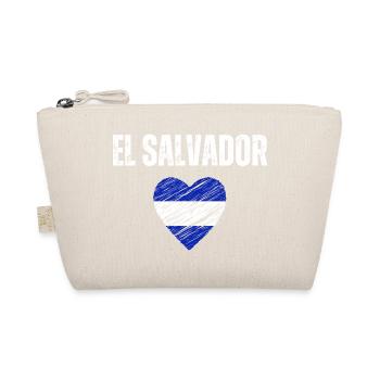 I love El Salvador, Salvadoran flag - Organic Pouch - nature - Front