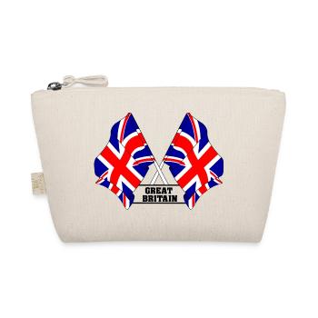 Drapeaux britanniques croisés avec texte - Trousse biologique - nature - Devant