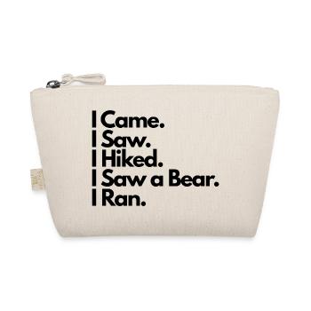 I Came. I Saw. I Hiked. I Saw a Bear. I Ran. - Bio-Täschchen - Natur - Vorne