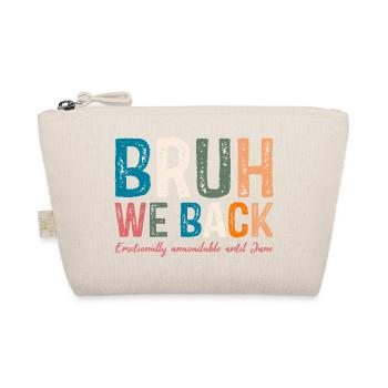 Whimsical Colourful Typography Design - Organic Pouch - nature - Front