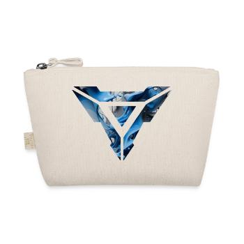 Abstract Blue Fluid Triangular Design - Organic Pouch - nature - Front